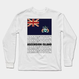 Flag of Ascension Island Long Sleeve T-Shirt